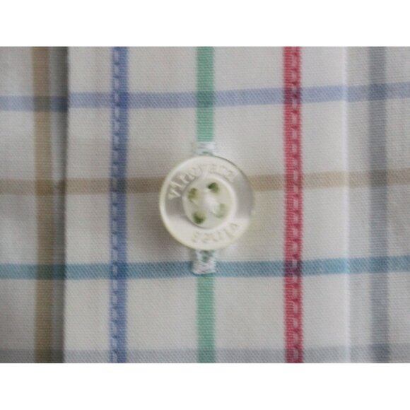 Vineyard Vines Men Shirt Whale Slim Long Sleeve Logo Button Multi Sz L - Picture 8 of 14